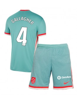 Atletico Madrid Conor Gallagher #4 Auswärts Trikotsatz für Kinder 2024-25 Kurzarm (+ Kurze Hosen)